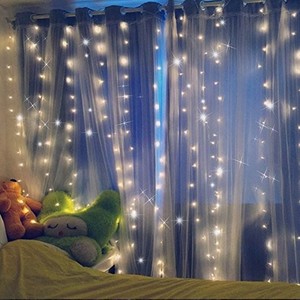 Cortina de luces LED para decoración de interiores, tira de luces de hadas para decoración de matrimonio, RGB, IP44, Pvc + cobre, 300 V/110V, transparente, 3m, 220 - Product Image 5