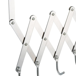 Crochet de <span class=keywords><strong>porte</strong></span> pliable matériau métallique sur la <span class=keywords><strong>porte</strong></span>, support de suspension d'articles divers à l'extérieur Six crochets crochet de manteau <span class=keywords><strong>porte</strong></span>-serviettes - Product Image 5