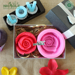Khuôn làm nến silicon Nicole Flower chất lượng cao, khuôn làm xà phòng silicon, khuôn làm bánh fondant - Product Image 3