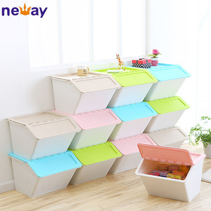 High quality Side Open Stackable Home Plastic Storage Box