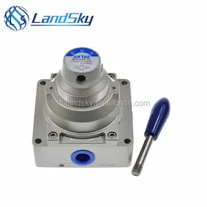 LandSky eft 디자인 알루미늄 합금 2 웨이 에어 핸드 레버 밸브 4HV230 06 수동 제어 직접 복동 형
