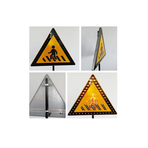 Señal de <span class=keywords><strong>seguridad</strong></span> de tráfico de carretera alimentada por energía solar, flecha led parpadeante, chevron, reflectantes, precio directo de fábrica - Product Image 3