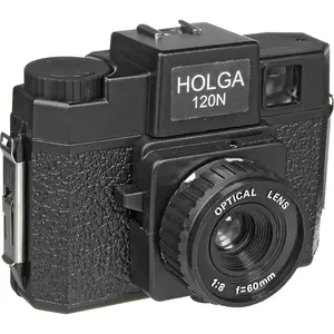 经典 Holga 120N 中格式电影相机玩具迷你塑料瞬间相机与镜头