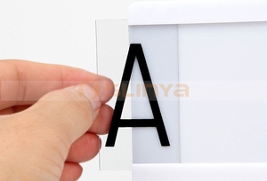 Pantalla LED de <span class=keywords><strong>cine</strong></span> ABS A3 A4 A5, caja de luz con símbolos de señalización personalizada - Product Image 2