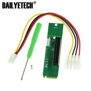 محول PCI-E 4X أنثى إلى <span class=keywords><strong>M</strong></span>.2 <span class=keywords><strong>M</strong></span> ذكر NGFF مع كابل طاقة وبطاقة تحويل من DAILYETECH - Product Image 2