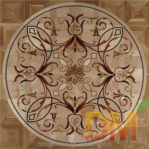 <span class=keywords><strong>Parquet</strong></span> en bois d'art, incrustation de bois, médaillon en noyer et <span class=keywords><strong>acajou</strong></span>, bordures, designs du milieu du siècle - Product Image 6