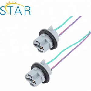 custom 7440 T20 Sockets Female Adapter for Turn Signal/Reverse Light Bulbs Socket Extension Wiring Harness