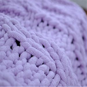 Manta Suave Vegana para Bebé, Hilo Grueso de Chenilla de 2 cm para Tejer Mantas - Product Image 2