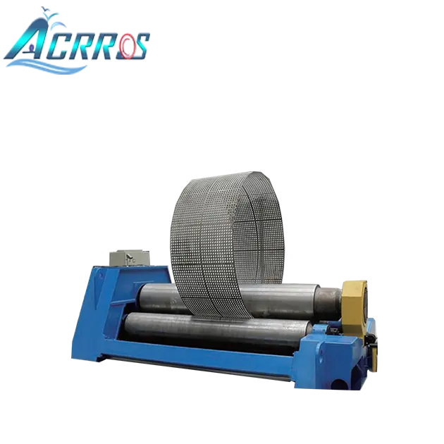 3 roller universele hydraulische cilinder gedreven 40mm dikke drie roller plaat rollende machine