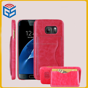 Populaire design Béquille cuir Retour Wallet Cover pour Samsung Galaxy S7 <span class=keywords><strong>G9300</strong></span> Case G930 - Product Image 1