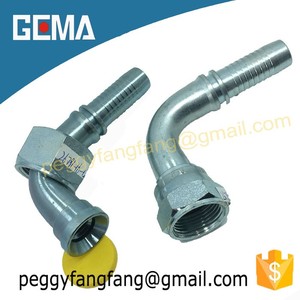Accesorio de tubería de vacío curva Jic rosca hembra <span class=keywords><strong>manguera</strong></span> accesorio hidráulico gasolina engarzado tubo pezón embrague Jic accesorios 26791 - Product Image 3