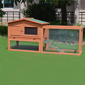 Cage de lapin en bois faits à la main, 1 pièce, pas cher, 2 niveaux, sur mesure, maison, promotion, modèles - Product Image 4
