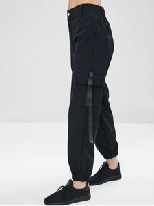 <span class=keywords><strong>Pantaloni</strong></span> <span class=keywords><strong>Cargo</strong></span> con cerniera e tasche larghe all'ingrosso da <span class=keywords><strong>donna</strong></span> <span class=keywords><strong>pantaloni</strong></span> affusolati intrecciati <span class=keywords><strong>pantaloni</strong></span> a matita neri a <span class=keywords><strong>vita</strong></span> <span class=keywords><strong>alta</strong></span> Casual - Product Image 3