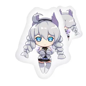 Kiana Kaslana Irregular Shape Pillow Custom Printed Anime Hugging Pillow Anime Body Pillow