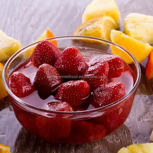 China Top5 Ingeblikt Fruit Aardbei In Siroop Vers Fruit Aardbei