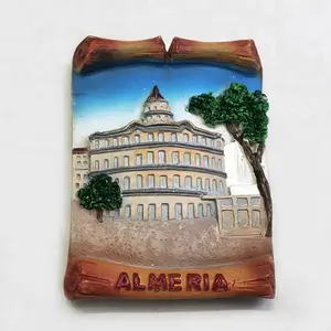 3D Polyresin Refrigerator Sticker Almeria Spain Travel Tourist Souvenir Fridge Magnet