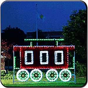 Lampes imprimée Toprex en forme de corde lumineuse, avec <span class=keywords><strong>train</strong></span>, luminaire décoratif d'extérieur, idéal pour décorations de noël - Product Image 4