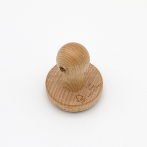 Su misura in legno di faggio manico in Silicone torta biscotto bollo per festa novità regalo strumenti di cottura da te - Product Image 3