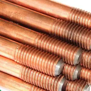 OEM 12mm 14mm 16mm Copper Clad Steel Ground Earth Rod And Bar