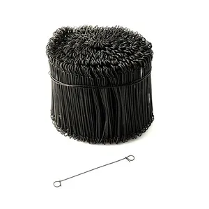 16 gauge black annealed double loop tie wire (Anping factory)