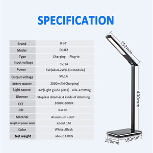 CE RoHS Chứng Nhận Bàn Đèn Bàn Đèn Đọc Sách Led Cánh Tay Linh Hoạt Ánh Sáng Với Bộ Sạc <span class=keywords><strong>Usb</strong></span> - Product Image 6