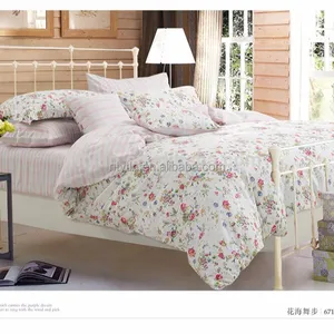Nantong tessili per la casa di fabbrica piccola stampa floreale 196tc 100% twill di cotone biancheria da letto in vendita