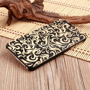 Funda de madera de bambú negra con grabado láser, diseño personalizado, carcasa de plástico para teléfono móvil, para <span class=keywords><strong>iPhone</strong></span> 8 - Product Image 6