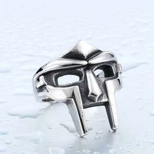 YK Mens Vintage Antique <span class=keywords><strong>Masque</strong></span> de <span class=keywords><strong>pharaon</strong></span> égyptien sculpté Bague en acier inoxydable - Product Image 3