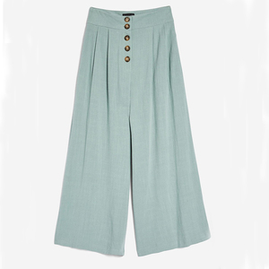 OEM Donne Doppio Petto <span class=keywords><strong>Blazer</strong></span> <span class=keywords><strong>con</strong></span> Pantaloni Abito di Lino - Product Image 4