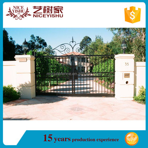 Nuevos productos Americano más Vendido últimas forjado hierro <span class=keywords><strong>casa</strong></span> diseños de la puerta principal - Product Image 3