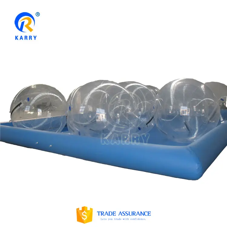 Bola de agua inflable transparente, Bola de agua flotante de tamaño humano, para caminar sobre el agua, gran oferta