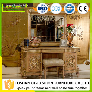 Table à langer en bois de luxe européenne <span class=keywords><strong>avec</strong></span> <span class=keywords><strong>miroir</strong></span> dans les meubles de chambre à coucher - Product Image 2