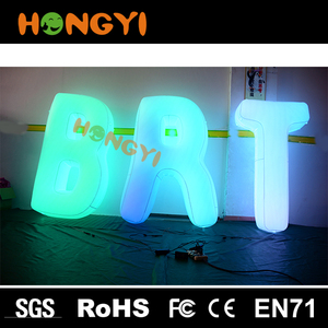 Barra al aire libre <span class=keywords><strong>gigante</strong></span> inflable de la letra del color claro de la letra del PVC del LED que hace publicidad de la luz decor - Product Image 1
