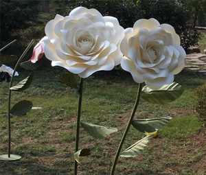 S-1007 bianco finestra grande grande gigante Super formato carta artificiale rosa fiore per <span class=keywords><strong>il</strong></span> matrimonio - Product Image 6