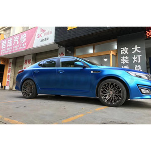 ONDIS 1,52x18M Air Free Excelente Envoltura mate para automóvil Blue Chrome Satin PVC Body Vinyl Wrap - Product Image 2