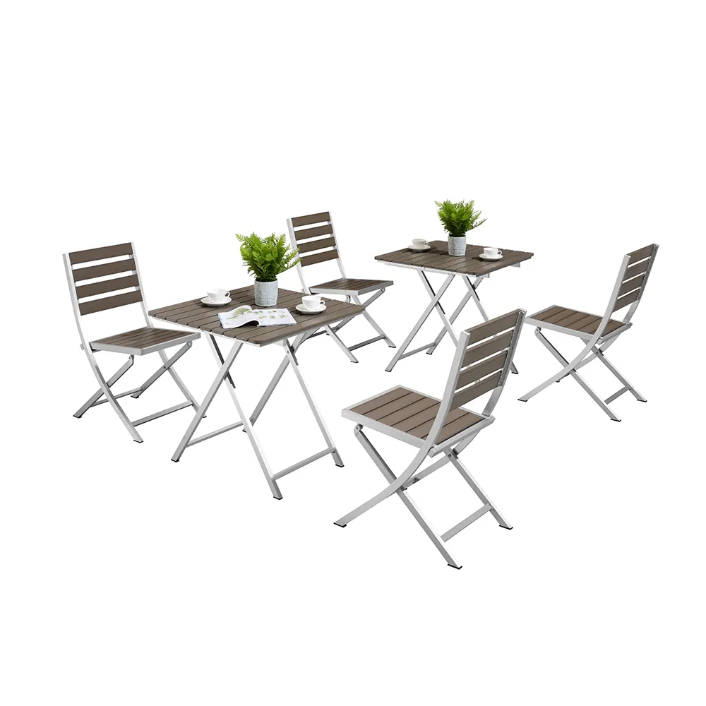 Leichte Beach Outdoor gebrauchte Aluminium Klapptisch Stühle Set