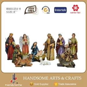 Set di Statuine del Presepe in <span class=keywords><strong>Ceramica</strong></span> Resina Modello per Sublimazione per Decorazioni Natalizie e Souvenir di Battesimo - Product Image 4
