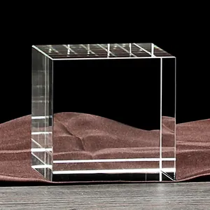 Shining Wholesales Blank K9 Kristall würfel für 3D-Laseroberflächen gravur Kristall hersteller