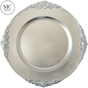 Goldene Kunststoff-Lade teller Großhandel Hochzeit Teller - Product Image 2