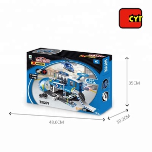 Die cast ufficio di polizia auto di parcheggio garage giocattolo con 50 pz - Product Image 6