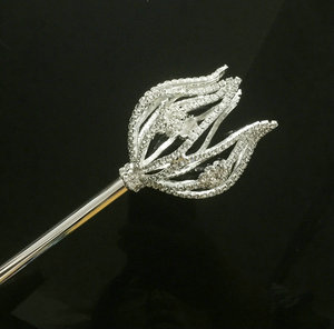 Royal Crown style Scettro Wand Strass Concorso di Bellezza Da Sposa Da Sposa Magia Fairy Queen Double Side regina scettro forl <span class=keywords><strong>vendita</strong></span> - Product Image 5