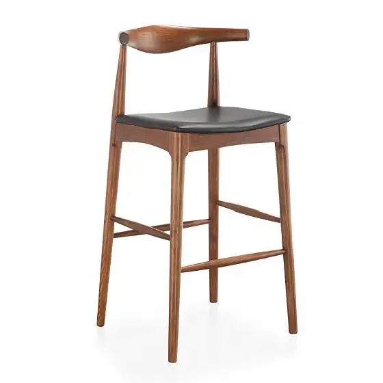 Commercio all'ingrosso danese cafe bar mobili da cucina in legno del contatore di Alta sedia sgabello da bar