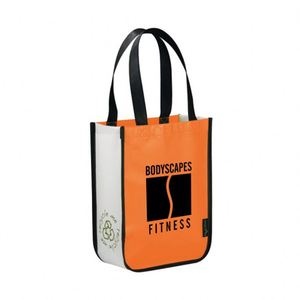Logo Laminated Printing Customized Reusable <strong>Round</strong> Corner <strong>Tote</strong> Shopping Non <strong>Woven</strong> <strong>Bag</strong> for Promotion - Product Image 3