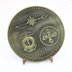 Alibaba china personalizado moneda antigua placa esmalte epoxi resina souvenir escultura 3D OEM medalla - Product Image 4