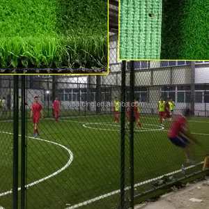 Rumput Sepak Bola Tebal Tanpa Isian Tipe Baru, Rumput Sintetis Tanpa Lapisan untuk Futsal Dalam Ruangan