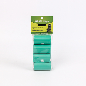 Eco friendly compostable corn starch from private label leather poop bag for dog scented - Product Image 3