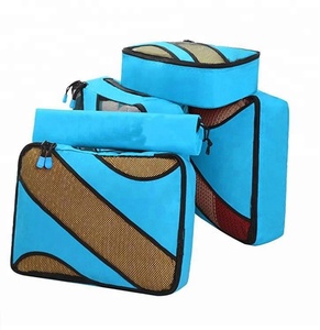 4 Set Emballage Cubes, Voyage Bagages Emballage Organisateurs avec Sac <span class=keywords><strong>À</strong></span> Linge Ou Trousse De Toilette Sac - Product Image 5