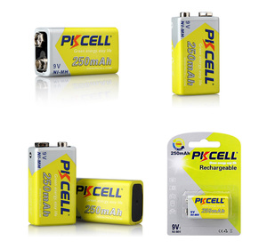 NIMH 250mAh 9v batteria ricaricabile ni-mh 9v 250mAh energia rinnovabile 9v nichel metallo idruro - Product Image 5