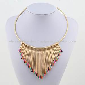 Latest Design Brass Chokar Fashion <b>Necklace</b> - Product Image 2
