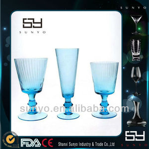 mouthblown <span class=keywords><strong>madre</strong></span> <span class=keywords><strong>de</strong></span> cuentas del estaño vino taza <span class=keywords><strong>de</strong></span> vidrio para <span class=keywords><strong>la</strong></span> barra - Product Image 1